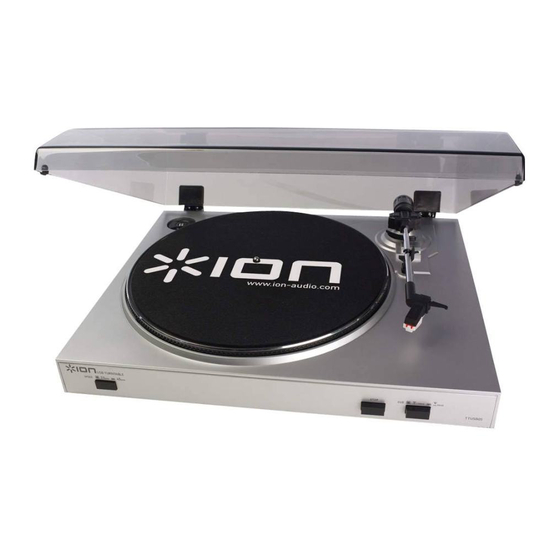 ION TTUSB05 USB turntable with transparent dust cover